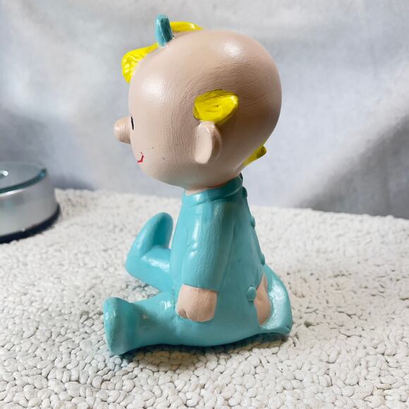 Peanuts Baby Sally Vintage Hand Painted Ceramic RARE 1968 Shultz Charlie Brown - Picture 3 of 15